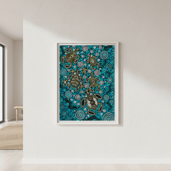 Turtles by Emma Rigney wall - art - picture - poster