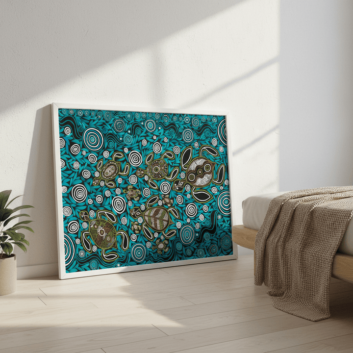 Turtles in Deep Water Dreaming by Emma Rigney wall - art - picture - poster