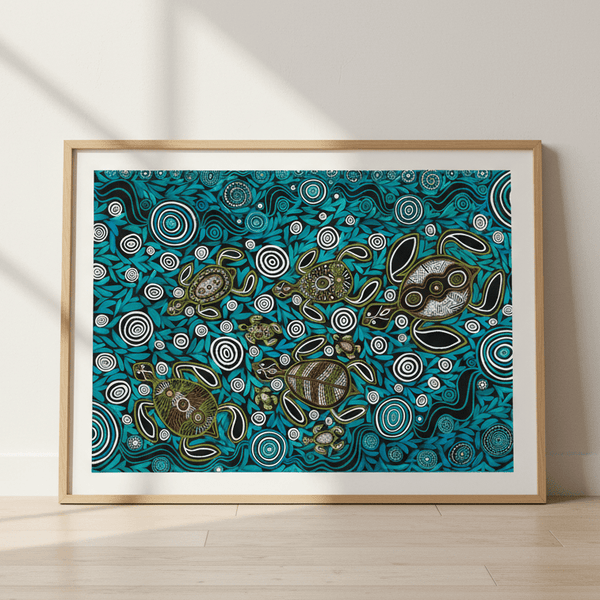 Turtles in Deep Water Dreaming by Emma Rigney