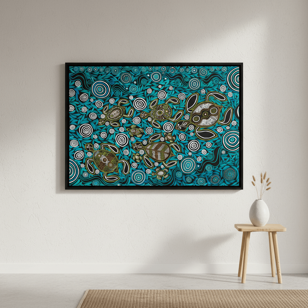 Turtles in Deep Water Dreaming by Emma Rigney wall - art - picture - poster