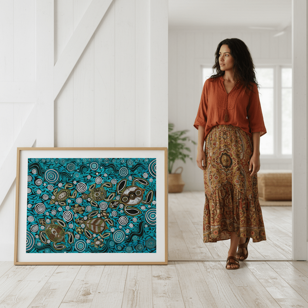 Turtles in Deep Water Dreaming by Emma Rigney wall - art - picture - poster