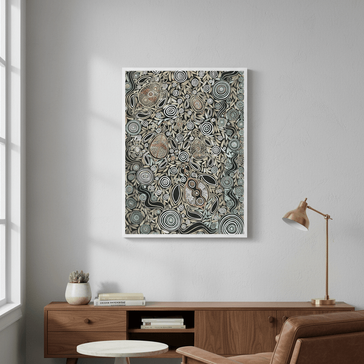 Turtles in Deep Water Dreaming Earth Green Tone by Emma Rigney wall - art - picture - poster