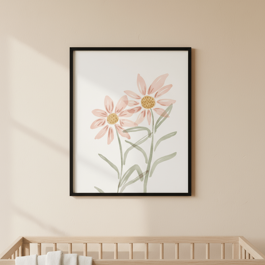 Two Daisies by Menina Lisboa wall - art - picture - poster