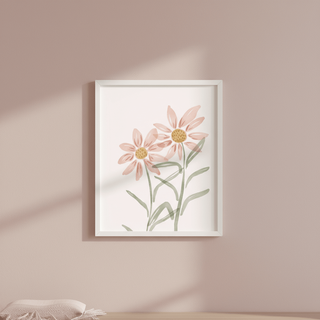 Two Daisies by Menina Lisboa wall - art - picture - poster