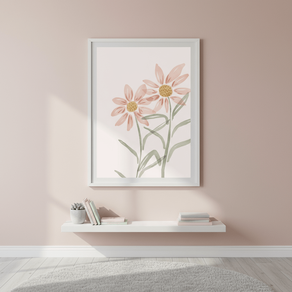 Two Daisies by Menina Lisboa wall - art - picture - poster