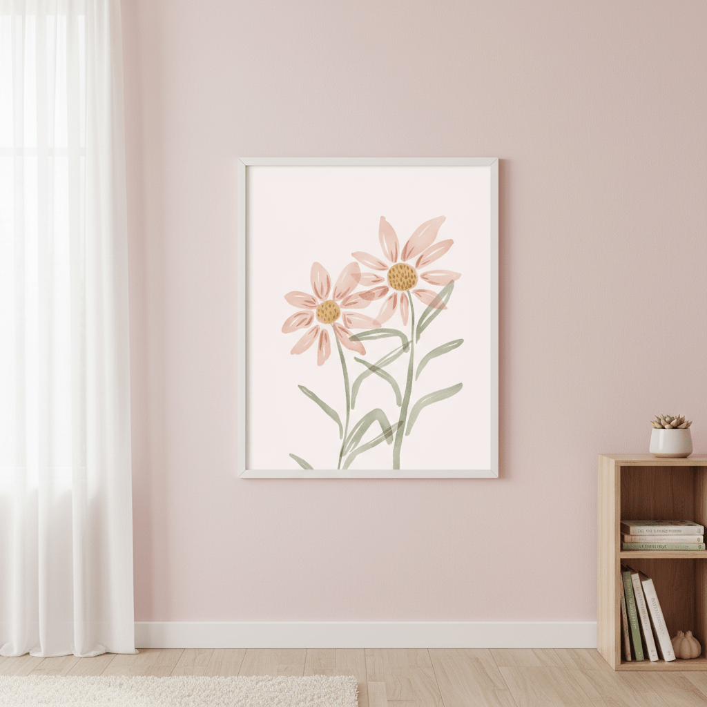 Two Daisies by Menina Lisboa wall - art - picture - poster