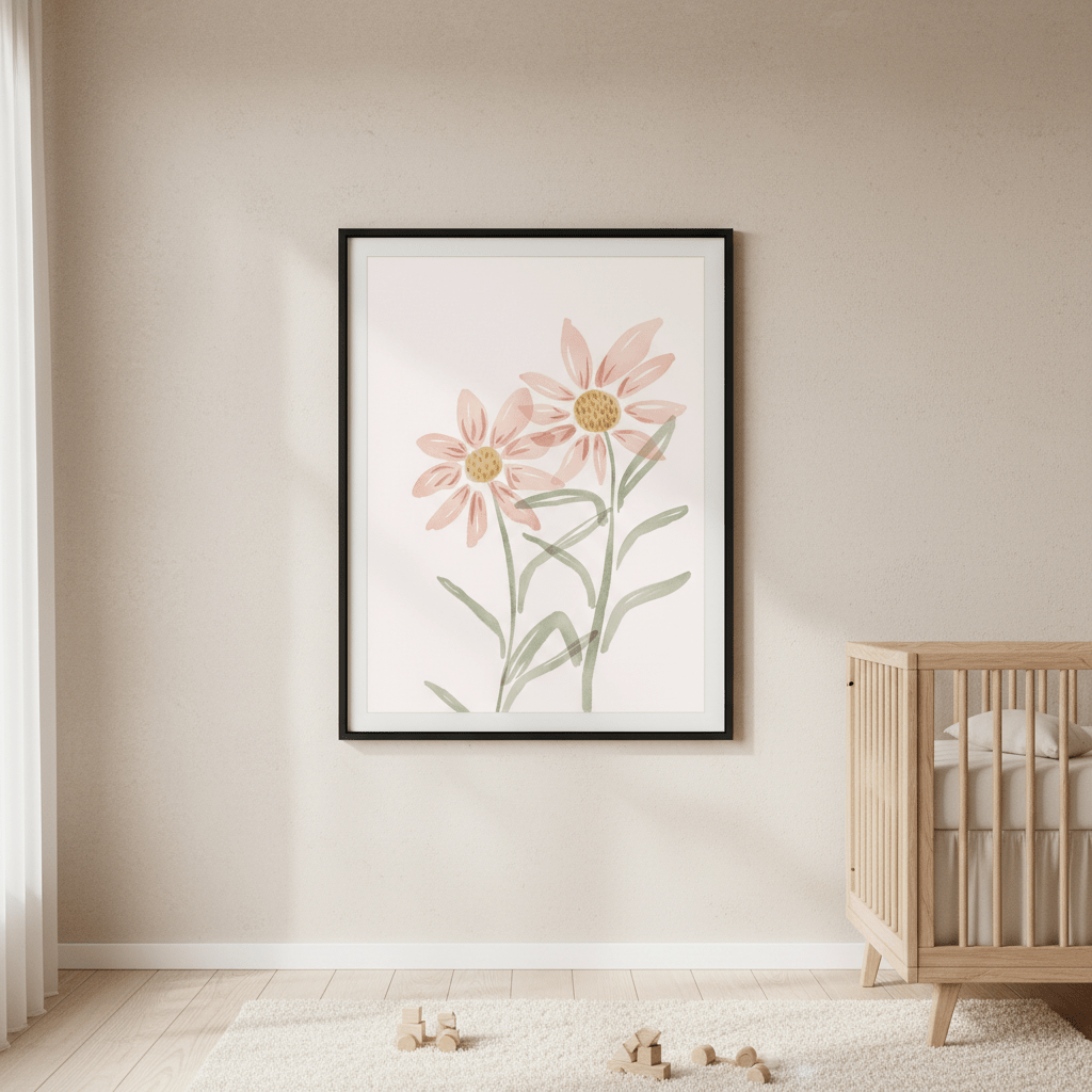 Two Daisies by Menina Lisboa wall - art - picture - poster