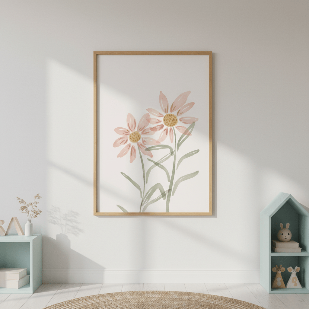 Two Daisies by Menina Lisboa wall - art - picture - poster