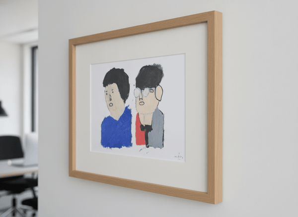 Two Faces in Blue and Red By DONUT Studios