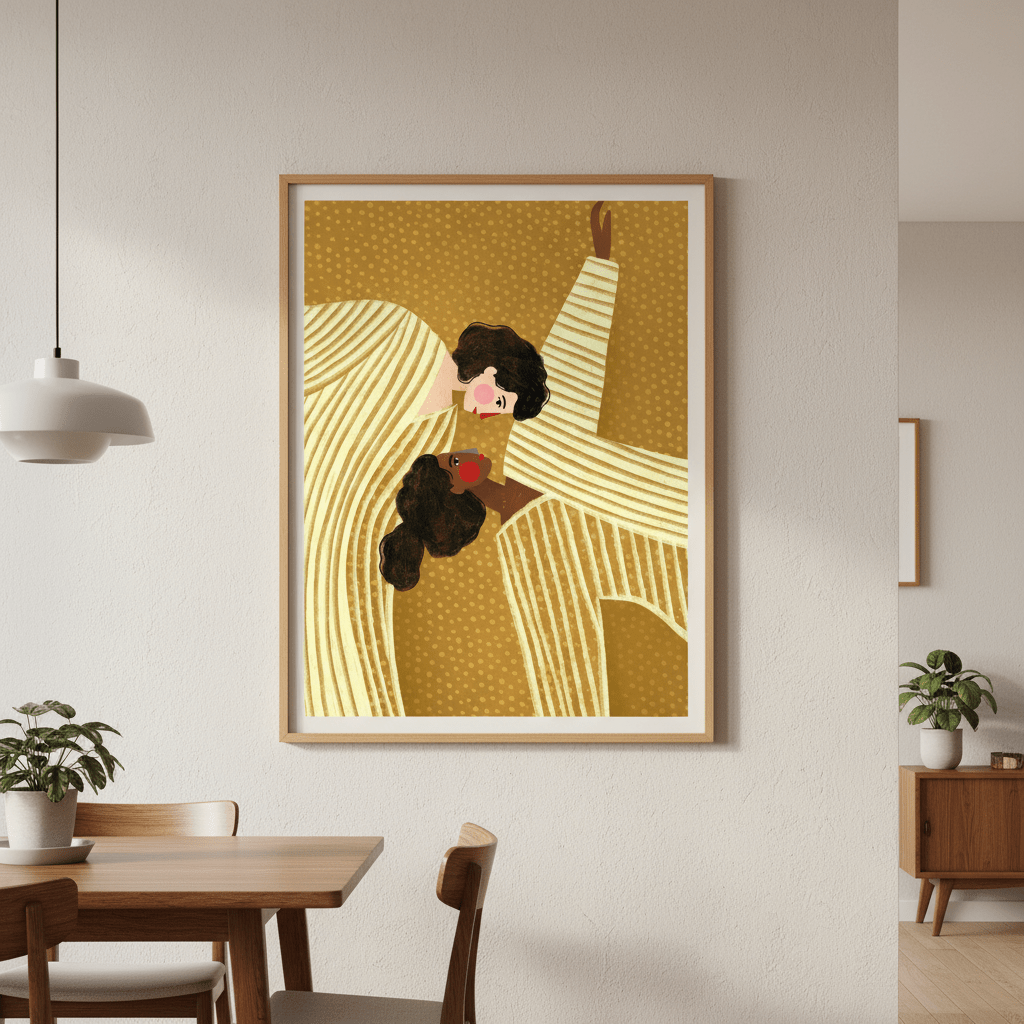 Two Line Ladies by Bea Muller wall - art - picture - poster