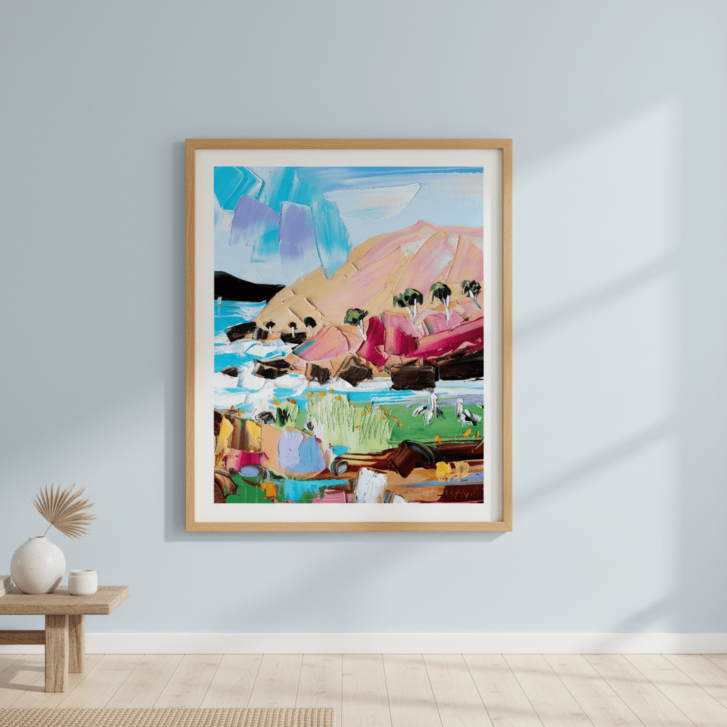 Two Pelicans by Angela Hawkey wall - art - picture - poster