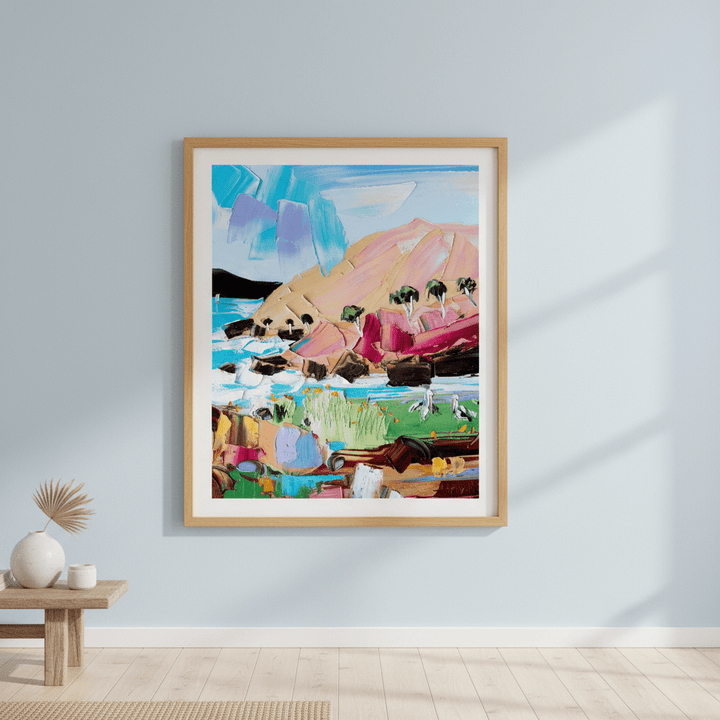 Two Pelicans by Angela Hawkey wall - art - picture - poster