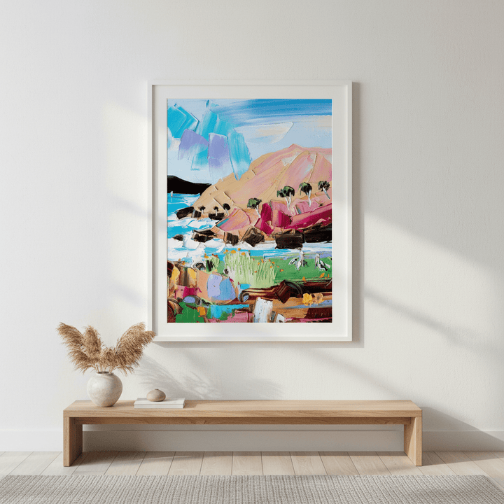 Two Pelicans by Angela Hawkey wall - art - picture - poster