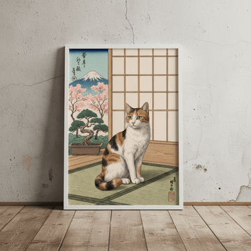 Ukiyo - E Japanese Vintage Cat Wall Art wall - art - picture - poster