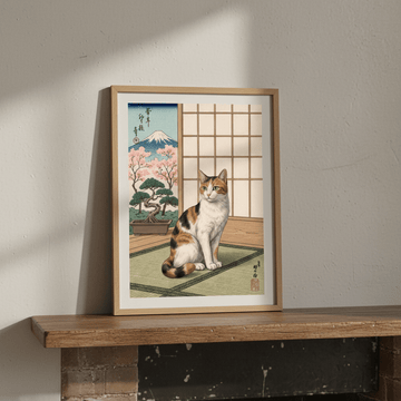Ukiyo - E Japanese Vintage Cat Wall Art wall - art - picture - poster