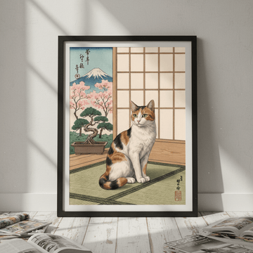 Ukiyo - E Japanese Vintage Cat Wall Art wall - art - picture - poster