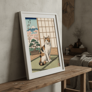 Ukiyo - E Japanese Vintage Cat Wall Art wall - art - picture - poster