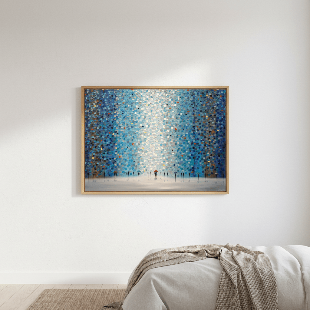 Umbrellas at Night by Ekaterina Ermilkina wall - art - picture - poster