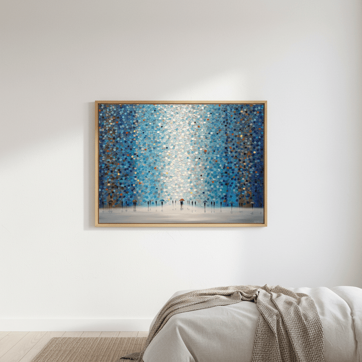 Umbrellas at Night by Ekaterina Ermilkina wall - art - picture - poster