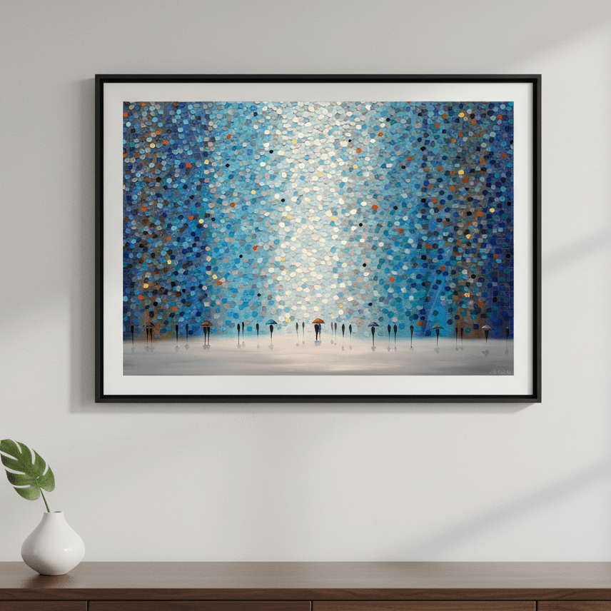 Umbrellas at Night by Ekaterina Ermilkina wall - art - picture - poster
