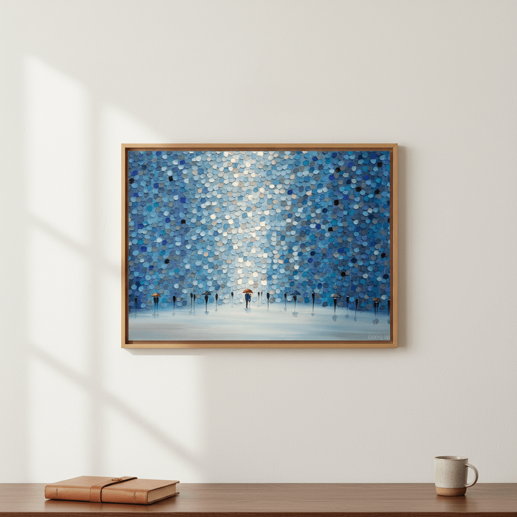 Umbrellas' Waltz by Ekaterina Ermilkina wall - art - picture - poster