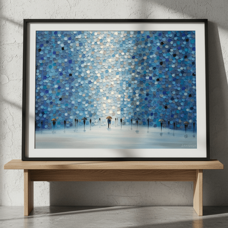 Umbrellas' Waltz by Ekaterina Ermilkina wall - art - picture - poster