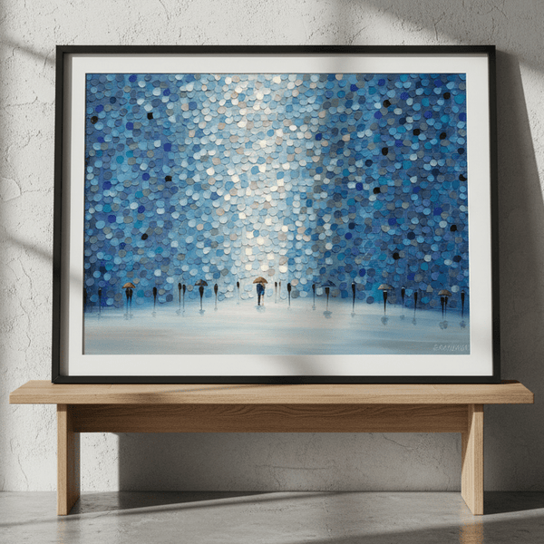 Umbrellas' Waltz by Ekaterina Ermilkina | Art & Canvas Print