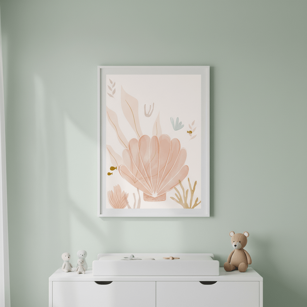 Under the Sea Shells by Menina Lisboa wall - art - picture - poster