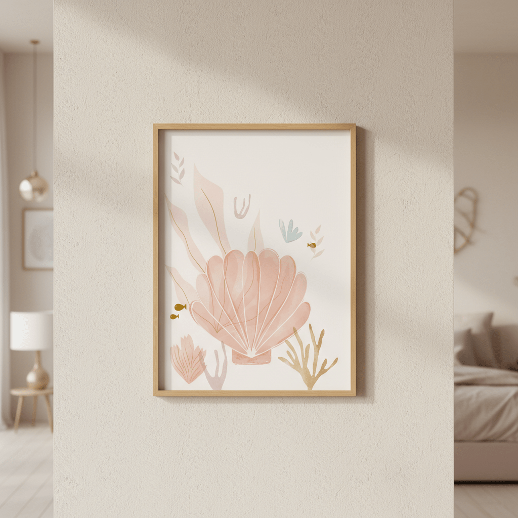 Under the Sea Shells by Menina Lisboa wall - art - picture - poster