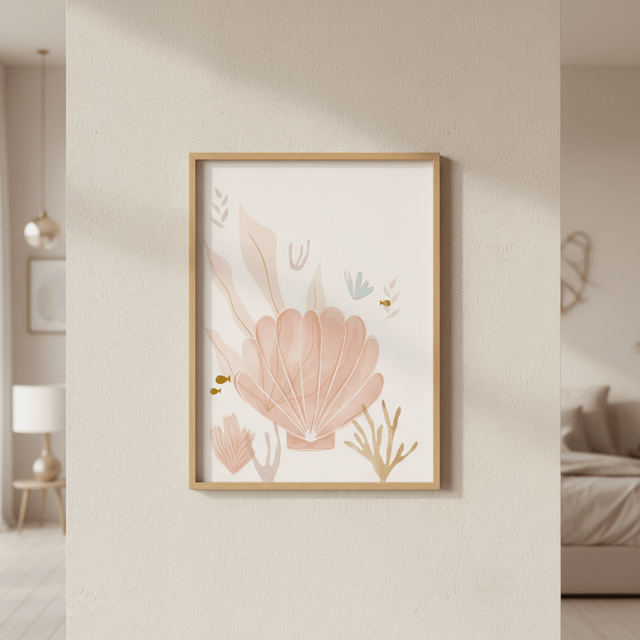 Under the Sea Shells by Menina Lisboa wall - art - picture - poster