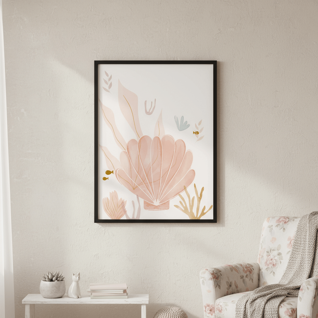 Under the Sea Shells by Menina Lisboa wall - art - picture - poster