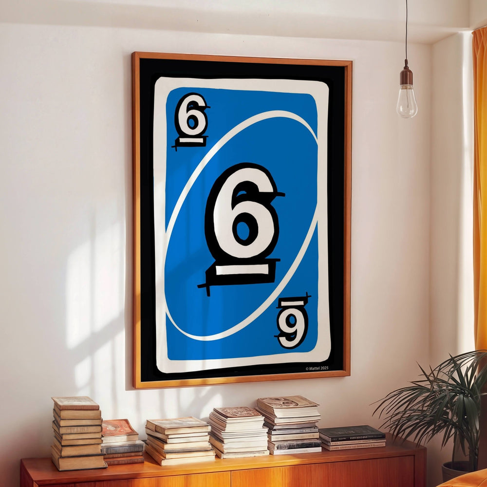 Uno Blue 6 Wall Art Print wall - art - picture - poster