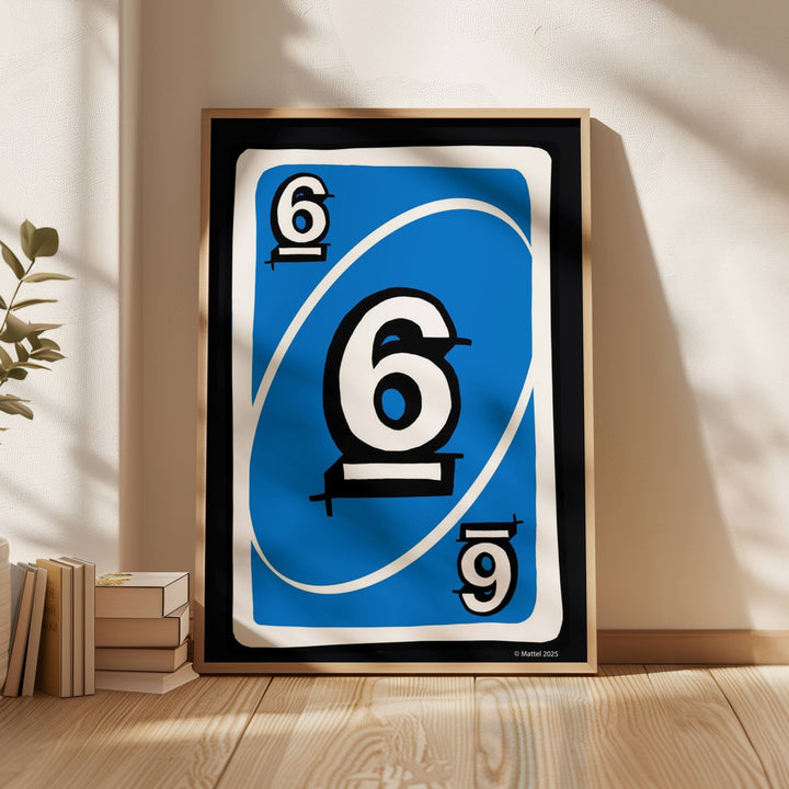 Uno Blue 6 Wall Art Print wall - art - picture - poster