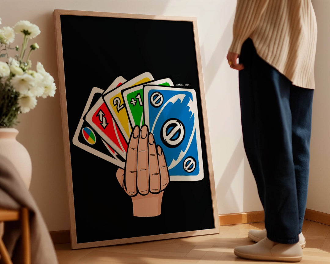 Uno Hand Wall Art Print wall - art - picture - poster