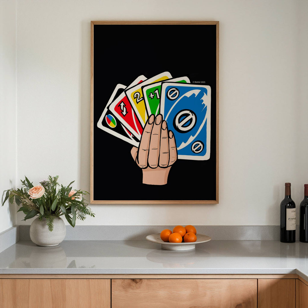 Uno Hand Wall Art Print wall - art - picture - poster