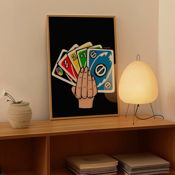 Uno Hand Wall Art Print