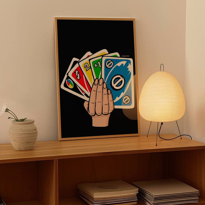 Uno Hand Wall Art Print wall - art - picture - poster