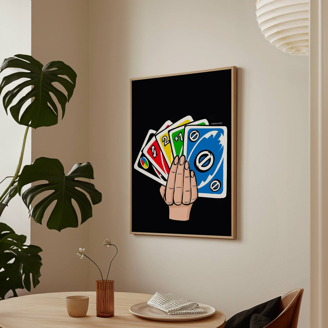Uno Hand Wall Art Print wall - art - picture - poster