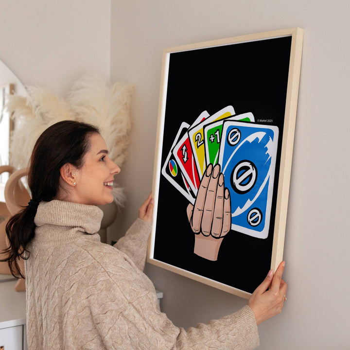 Uno Hand Wall Art Print wall - art - picture - poster