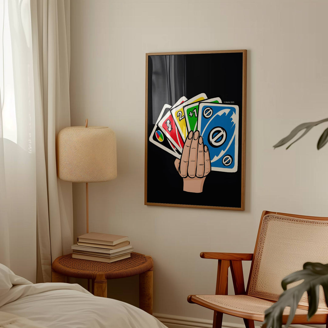 Uno Hand Wall Art Print wall - art - picture - poster