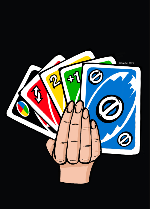 Uno Hand Wall Art Print frame