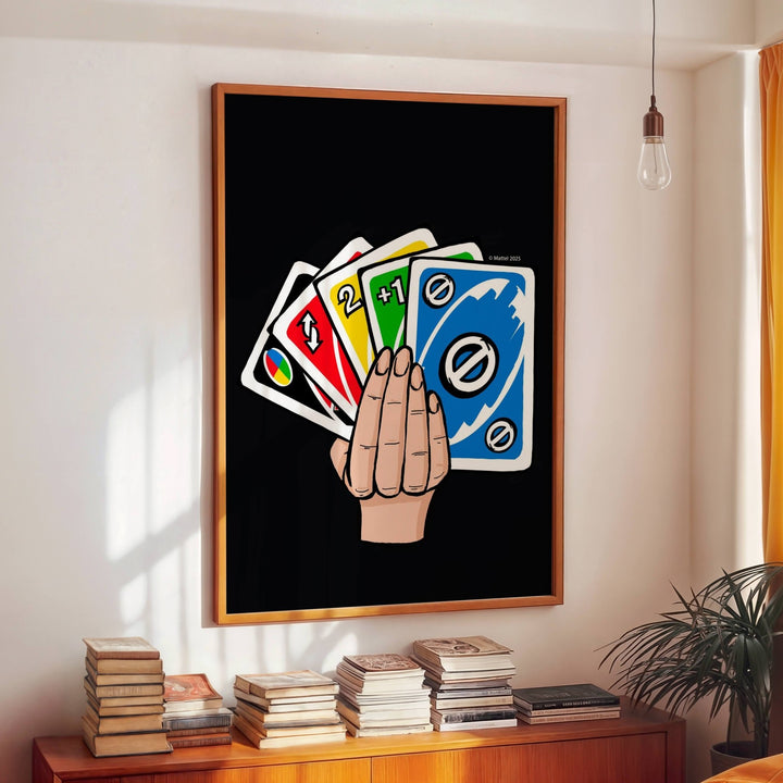 Uno Hand Wall Art Print wall - art - picture - poster