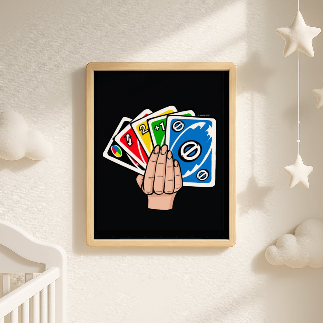Uno Hand Wall Art Print wall - art - picture - poster