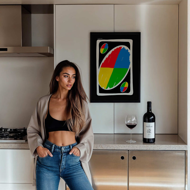 Uno Wild Card Wall Art Print wall - art - picture - poster