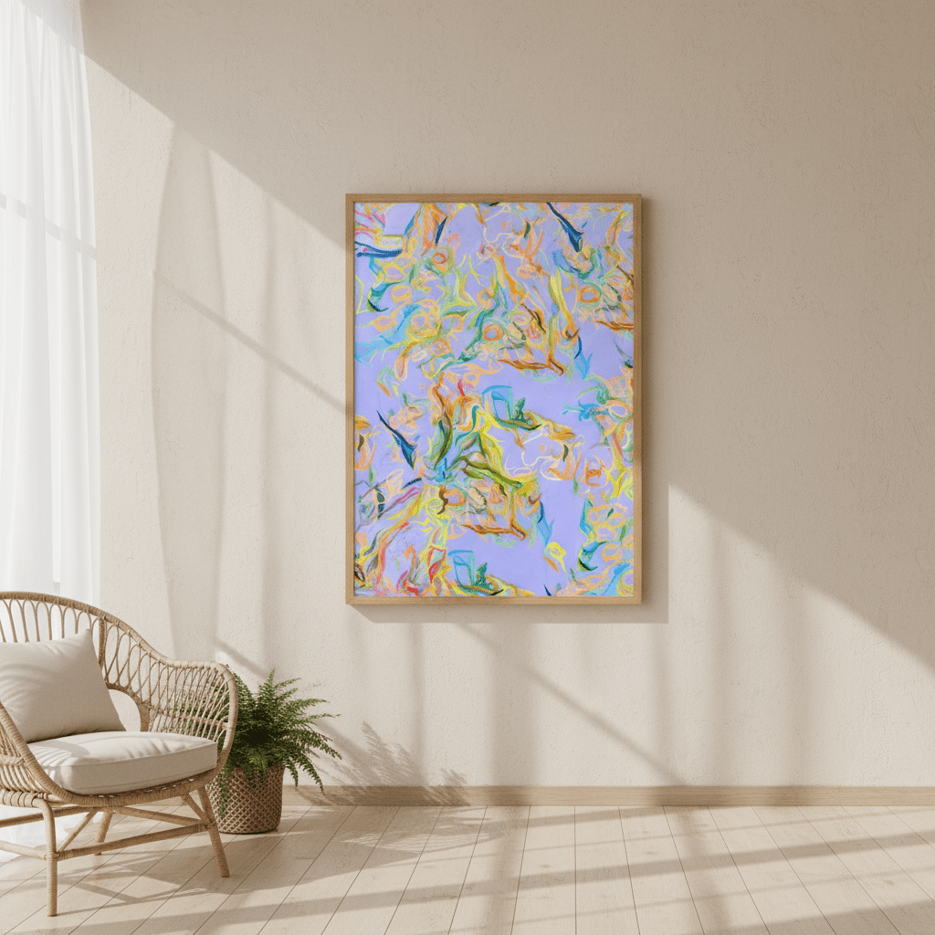 Unraveled Light, Lilac by 83 Oranges wall - art - picture - poster