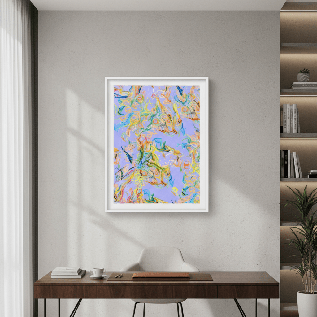 Unraveled Light, Lilac by 83 Oranges wall - art - picture - poster