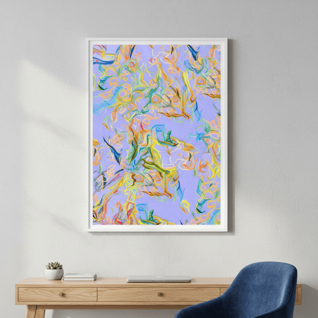 Unraveled Light, Lilac by 83 Oranges wall - art - picture - poster