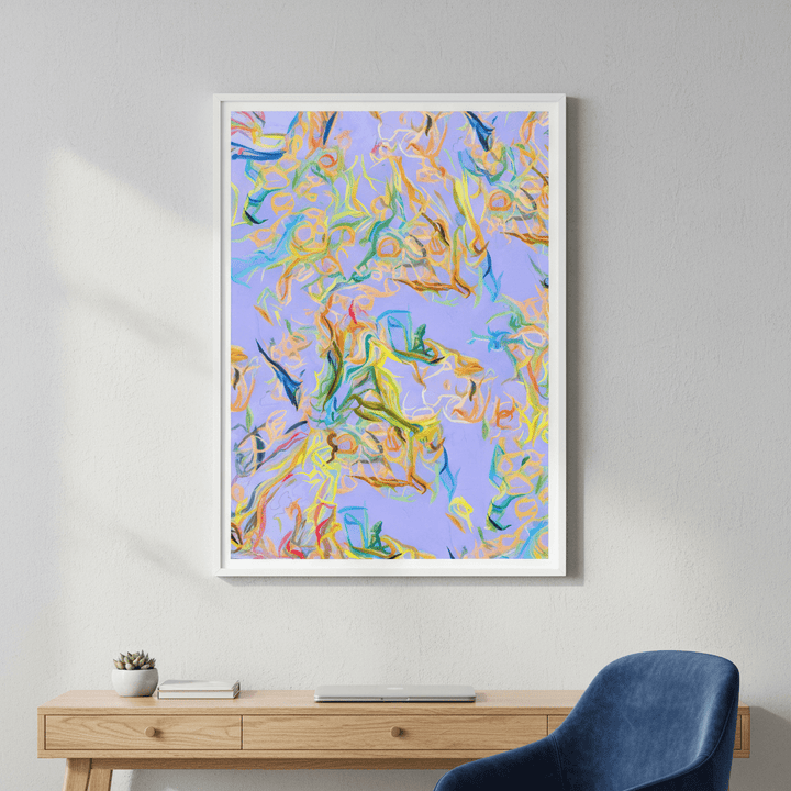 Unraveled Light, Lilac by 83 Oranges wall - art - picture - poster