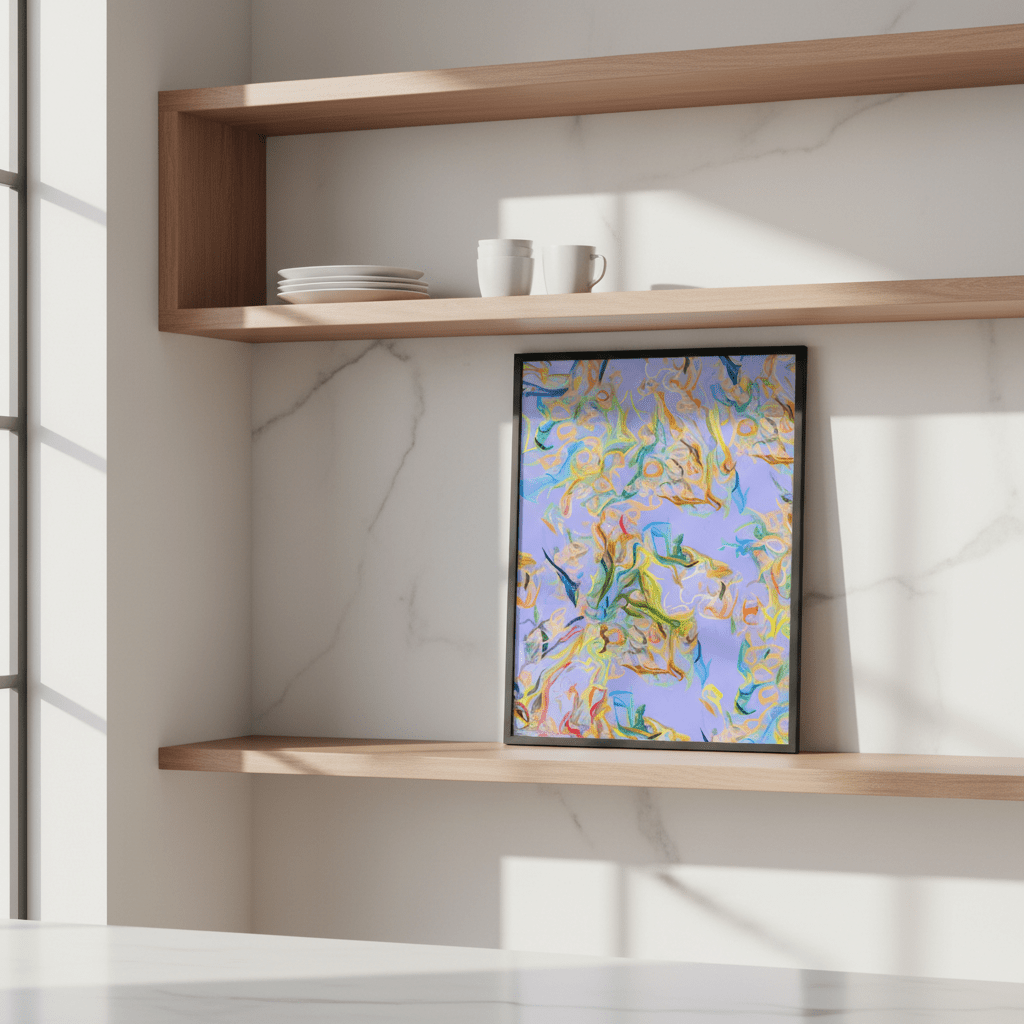 Unraveled Light, Lilac by 83 Oranges wall - art - picture - poster