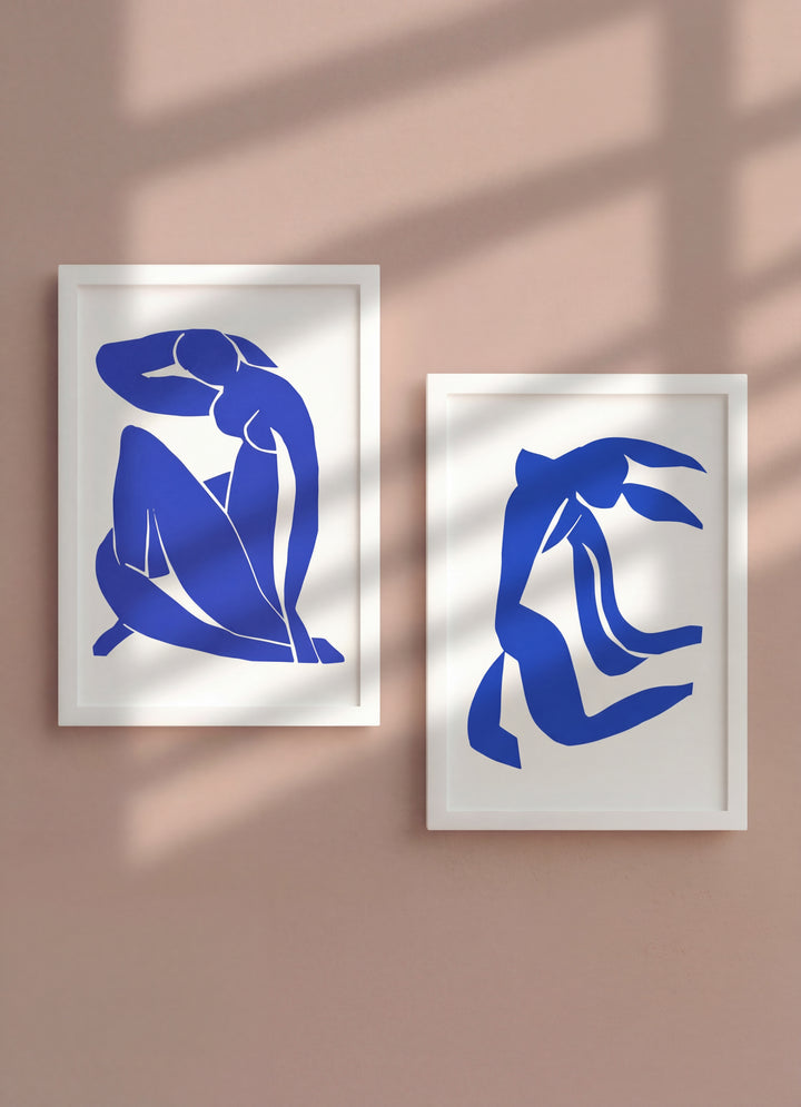 Henri Matisse Blue Papiers Decoupes Pair